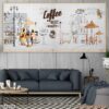 Bức tranh treo quán cà phê in laminate - 1722CF