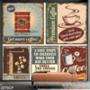 Hình ảnh quán coffee in canvas - 2079CF