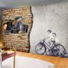 Tranh coffee shop tranh bộ - 2402CF