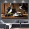 Tranh vẽ cà phê in laminate - 415CF
