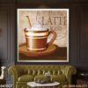 Tranh cà phê dán kính - 470CF