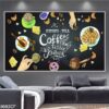 Tranh coffee shop dán tường - 082CF