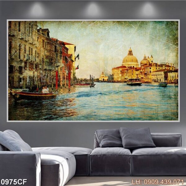 Ảnh cà phê in canvas - 975CF