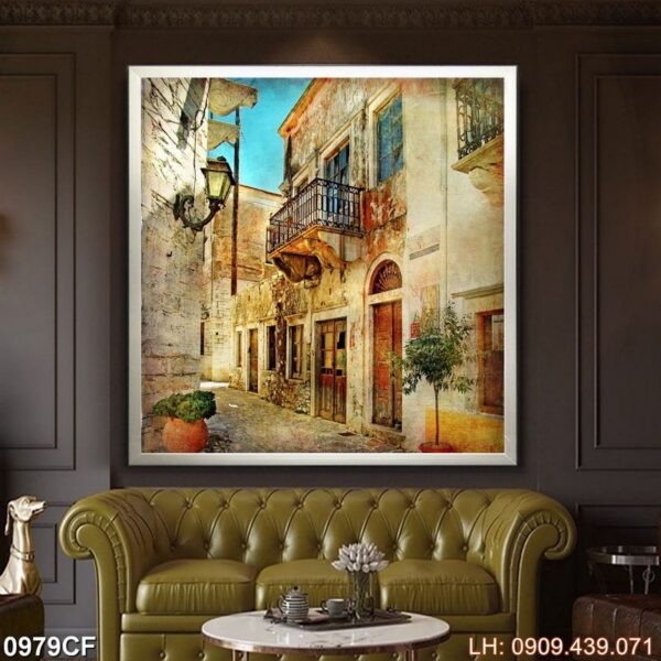 Tranh quán cafe dán tường - 979CF