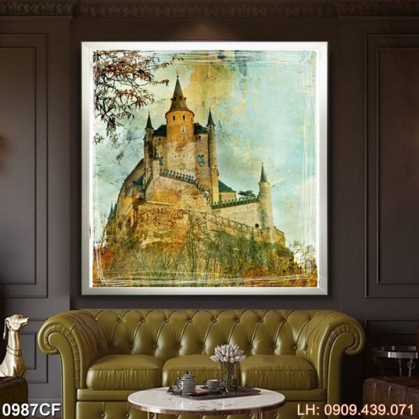 Tranh quán cà phê in nhanh - 987CF