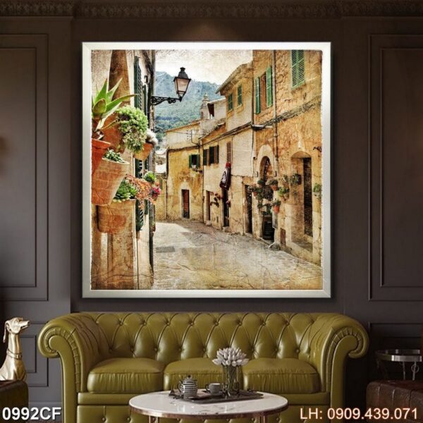 Bức tranh quán coffee dán tường - 992CF