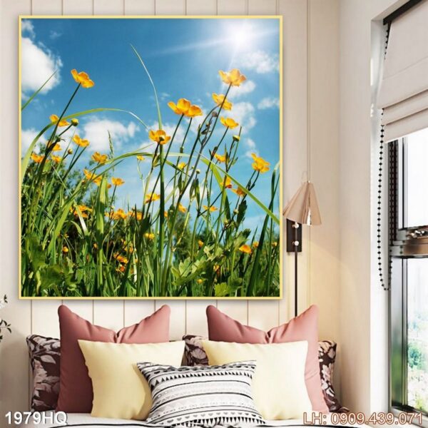 Tranh vẽ phong cảnh in tráng gương - 1979HQ