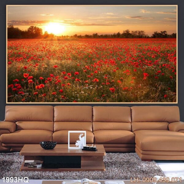 Tranh vẽ hoa lá tranh bộ - 1993HQ