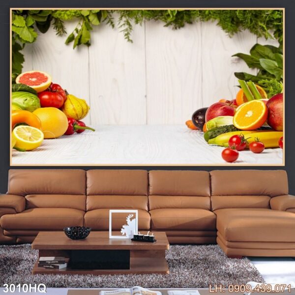 Mẫu tranh hoa có khung - 3010HQ