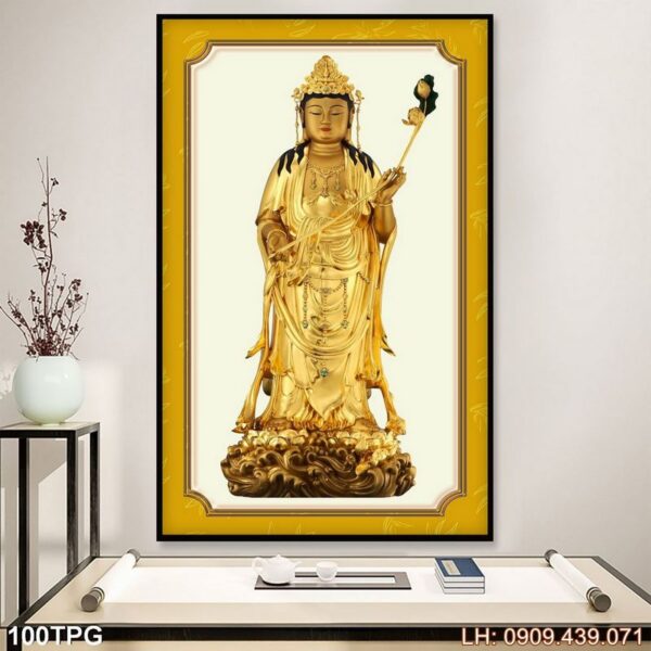 Ảnh thờ Phật dán kiếng - 100PG