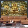 Bức tranh tôn giáo Phật dán kính - 1007PG