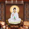 Tranh thờ Phật dán kính - 1327PG