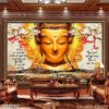 Bức tranh tôn giáo Phật dán kính - 1442PG