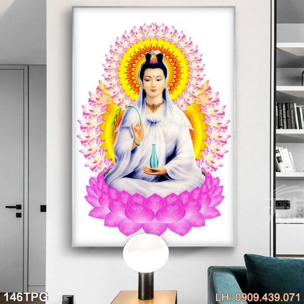 Bức tranh đức Phật có khung - 146PG