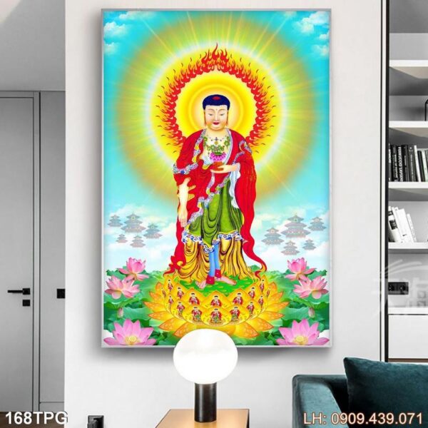 Tranh thờ Phật tôn kính - 168PG