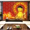 Bức tranh thờ Phật dán kính - 1918PG