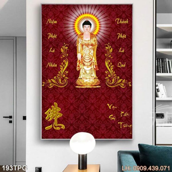 Tranh tôn giáo Phật dán kiếng - 193PG