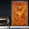 Tranh vẽ thờ Phật dán kiếng - 2044PG