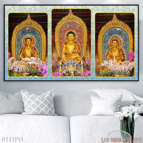 Tranh thờ Phật in laminate - 021PG