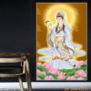 Tranh tôn giáo Phật in tráng gương - 2136PG