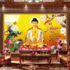Tranh vẽ Phật uy nghi - 2162PG
