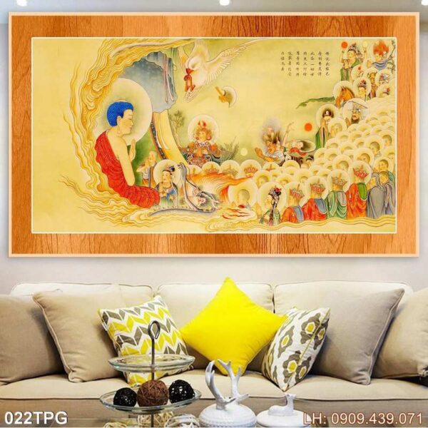 Tranh vẽ đức Phật ấn tượng - 022PG