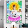Tranh thờ Phật dán kính - 224PG