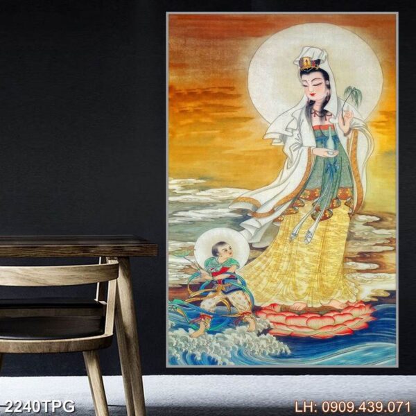 Bức tranh thờ Phật uy nghi - 2240PG