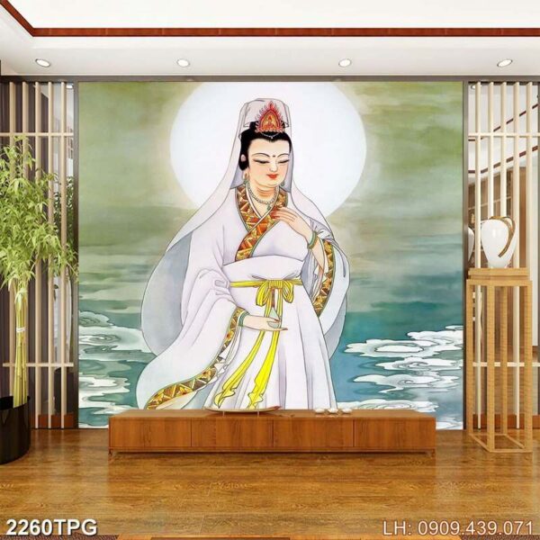 Mẫu tranh Phật dán kính - 2260PG