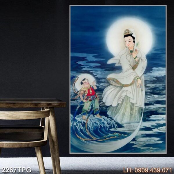 Bức tranh Phật dán kính - 2267PG