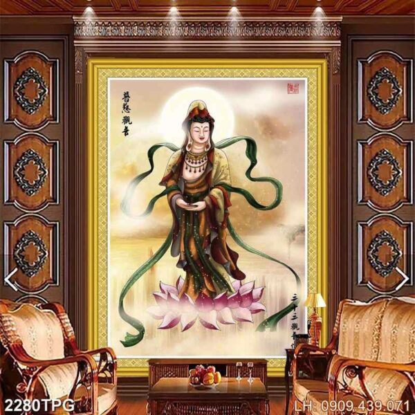 Mẫu tranh Phật ấn tượng - 2280PG