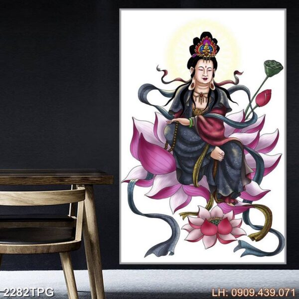 Bức tranh thờ Phật trang nghiêm - 2282PG