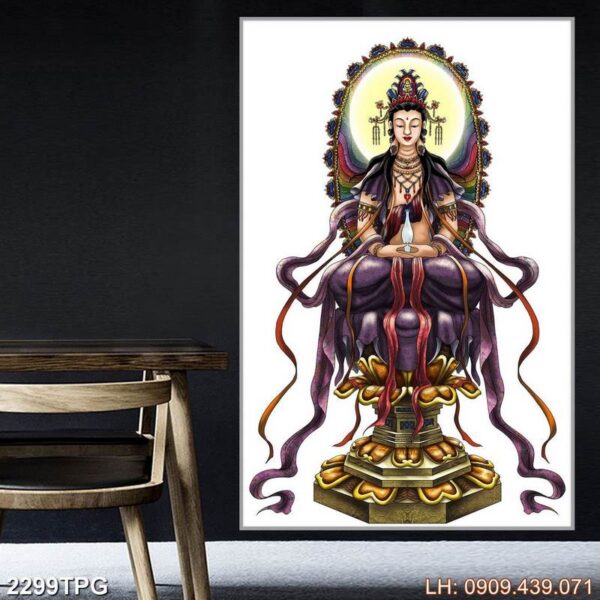 Bức tranh tôn giáo Phật dán tường - 2299PG