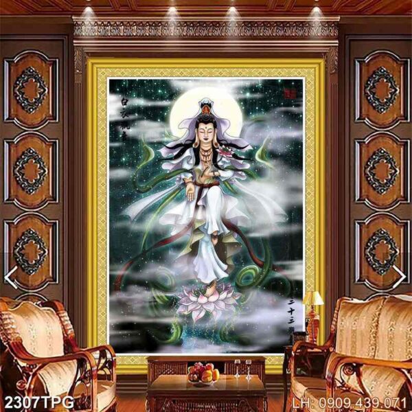 Mẫu tranh Phật khổ lớn - 2307PG