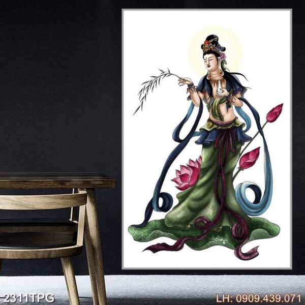 Bức tranh thờ Phật dán tường - 2311PG