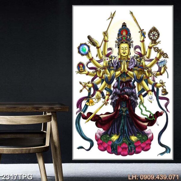 Bức tranh đức Phật trang nghiêm - 2317PG