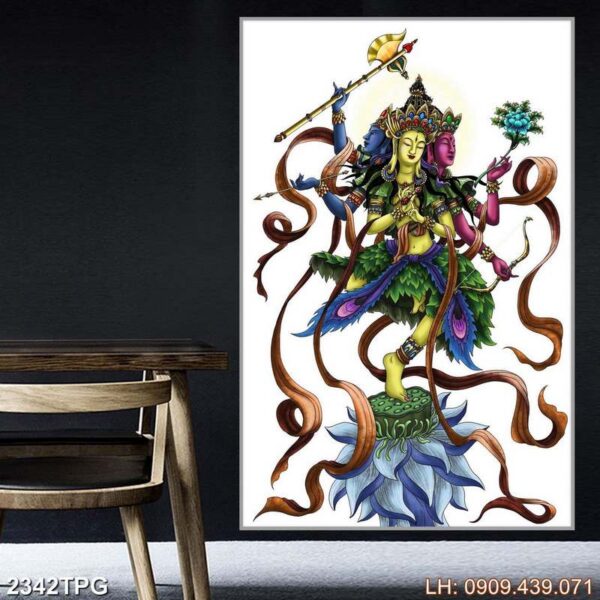 Tranh vẽ Phật khổ lớn - 2342PG