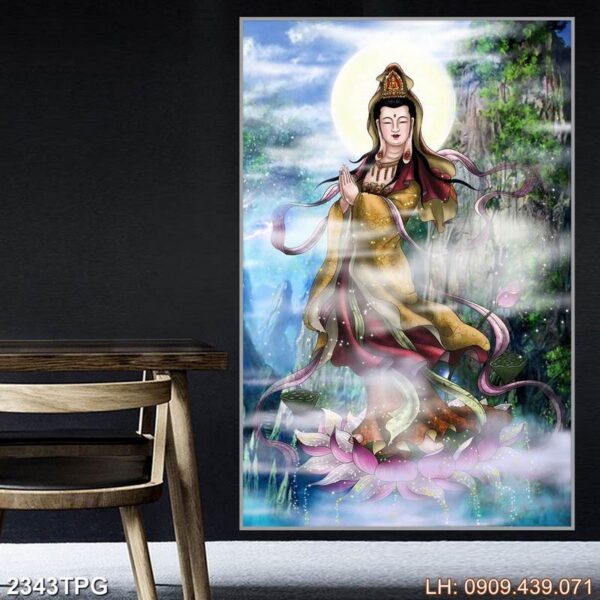Mẫu tranh Phật uy nghi - 2343PG