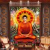 Tranh vẽ tôn giáo Phật trang nghiêm - 2377PG