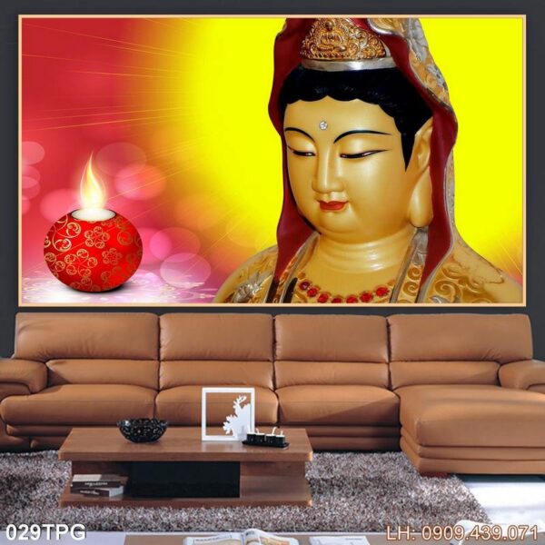 Bức tranh thờ Phật trang nghiêm - 029PG