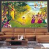 Bức tranh thờ Phật in canvas - 296PG