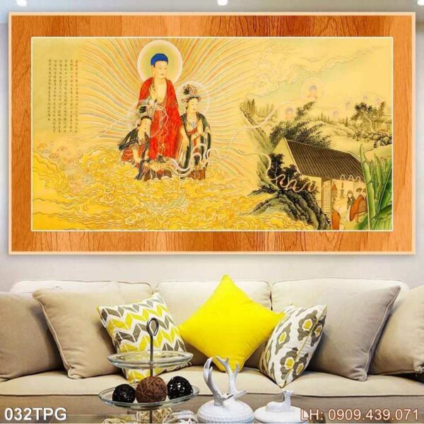 Ảnh thờ Phật có khung - 032PG