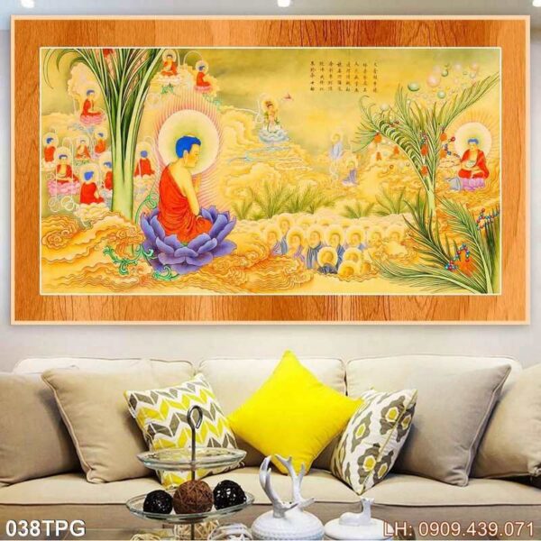 Mẫu tranh Phật tại TpHCM - 038PG