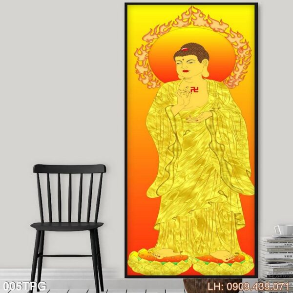 Tranh vẽ Phật dán tường - 005PG