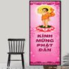 Tranh vẽ tôn giáo Phật dán tường - 552PG