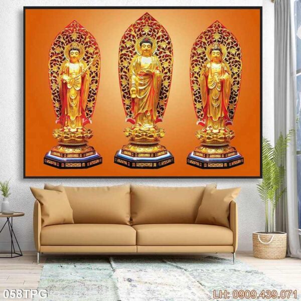 Tranh vẽ thờ Phật đẹp - 058PG