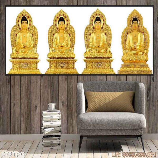Tranh Phật in tráng gương - 078PG