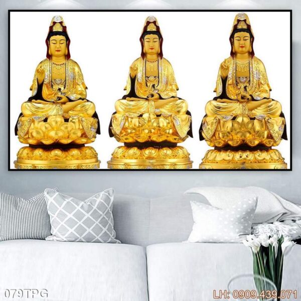 Ảnh Phật in tráng gương - 079PG