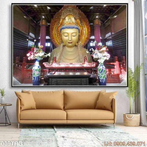 Bức tranh Phật in tráng gương - 009PG