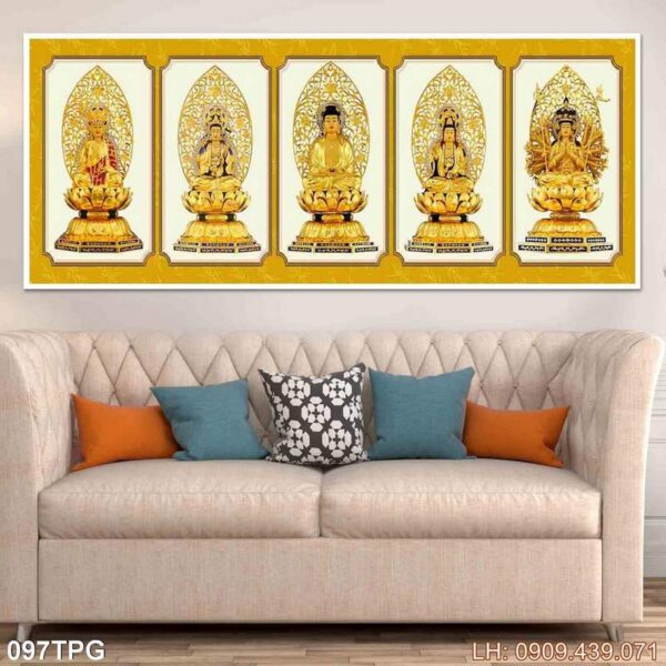 Bức tranh thờ Phật dán tường - 097PG